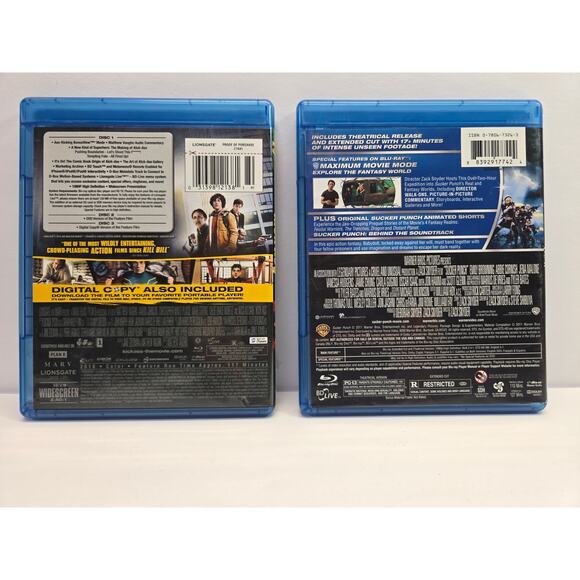 2 Movie Superhero Comedy Blu-Ray Bundle | Kick-Ass & Sucker Punch Lot - Picture 2 of 3